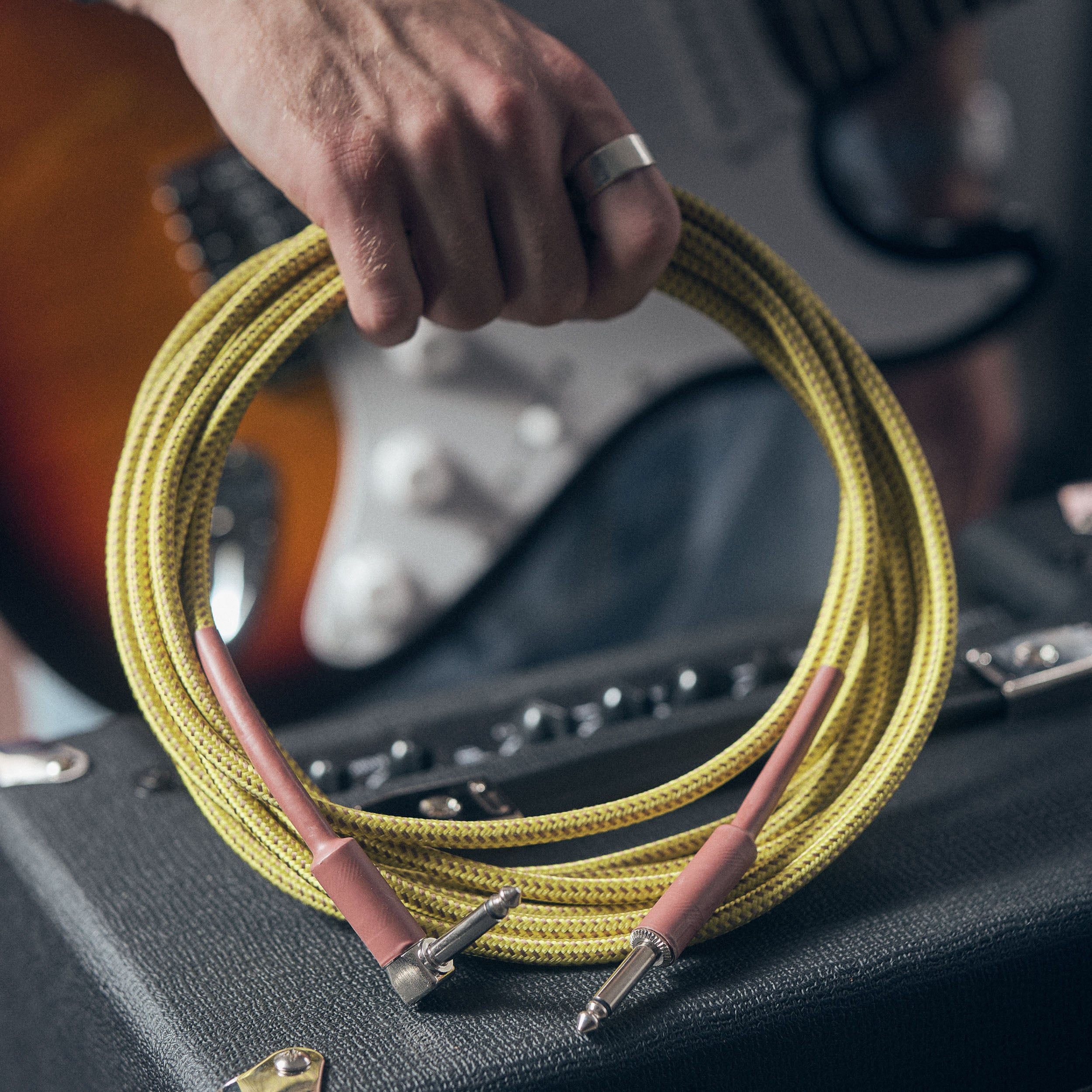 Devine GIT3 Classic gitaarkabel mono jack-jack haaks 3 meter