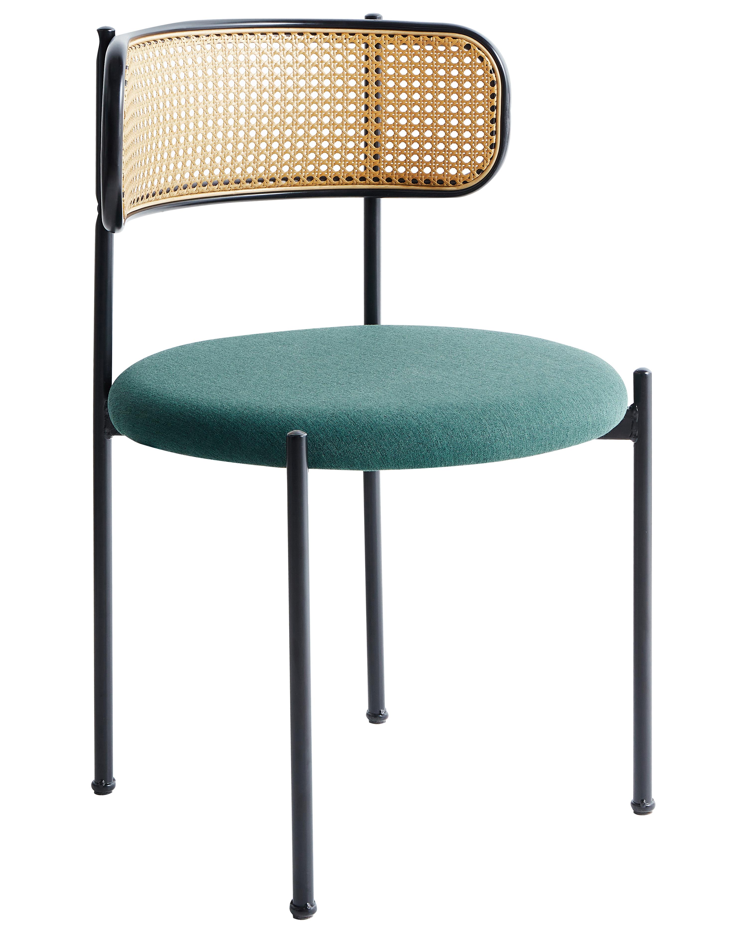 Set van 2 eetkamerstoelen ANDOVER Metaal Groen