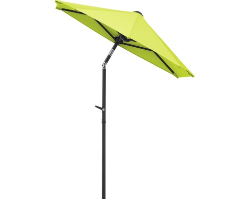 Schneider Salerno Mezza parasol 150 x 150 cm appelgroen incl. beschermhoes