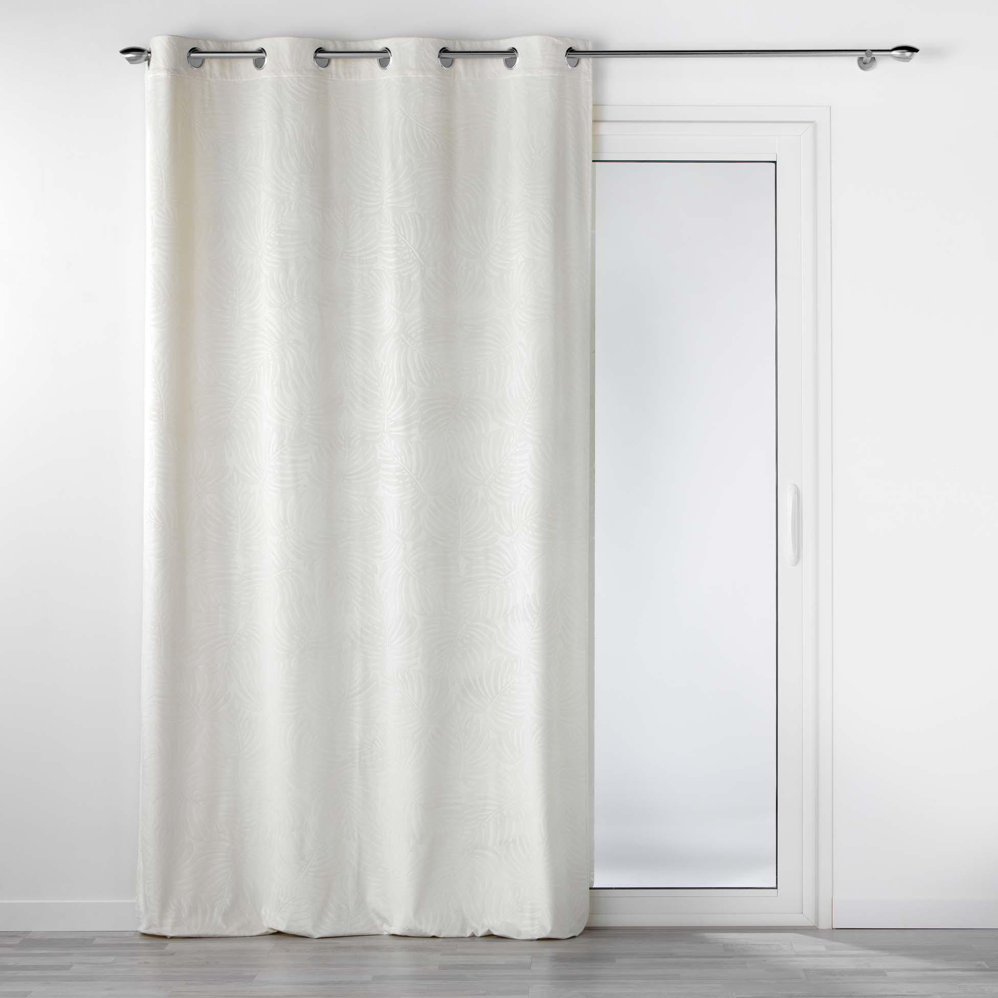 RIDEAU OEILLETS 140X240CM OCCULTANT RELIEF ANALIA NATUREL