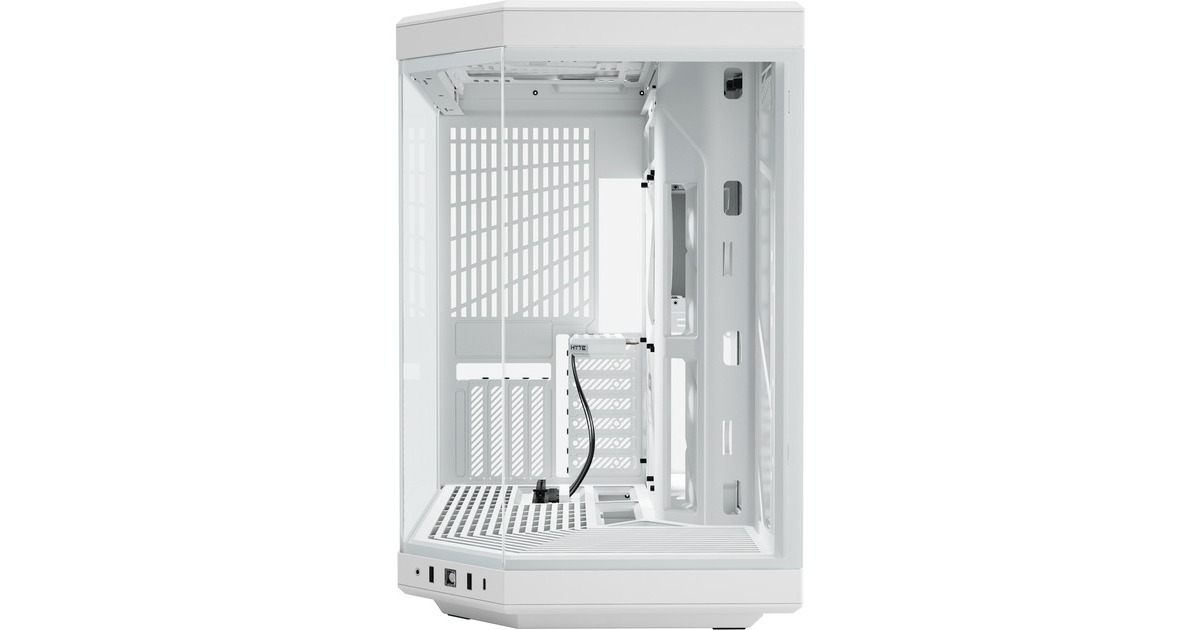 HYTEY70 midi tower behuizing  (Wit | 2x USB-A | 1x USB-C | Tempered Glass)