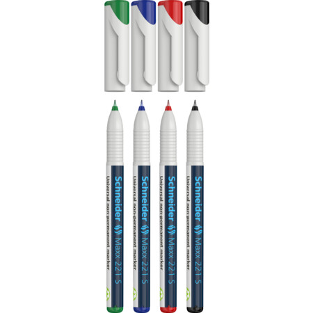 Schneider Maxx 221 4er-Etui Universalmarker non-permanent - 0.4 mm
