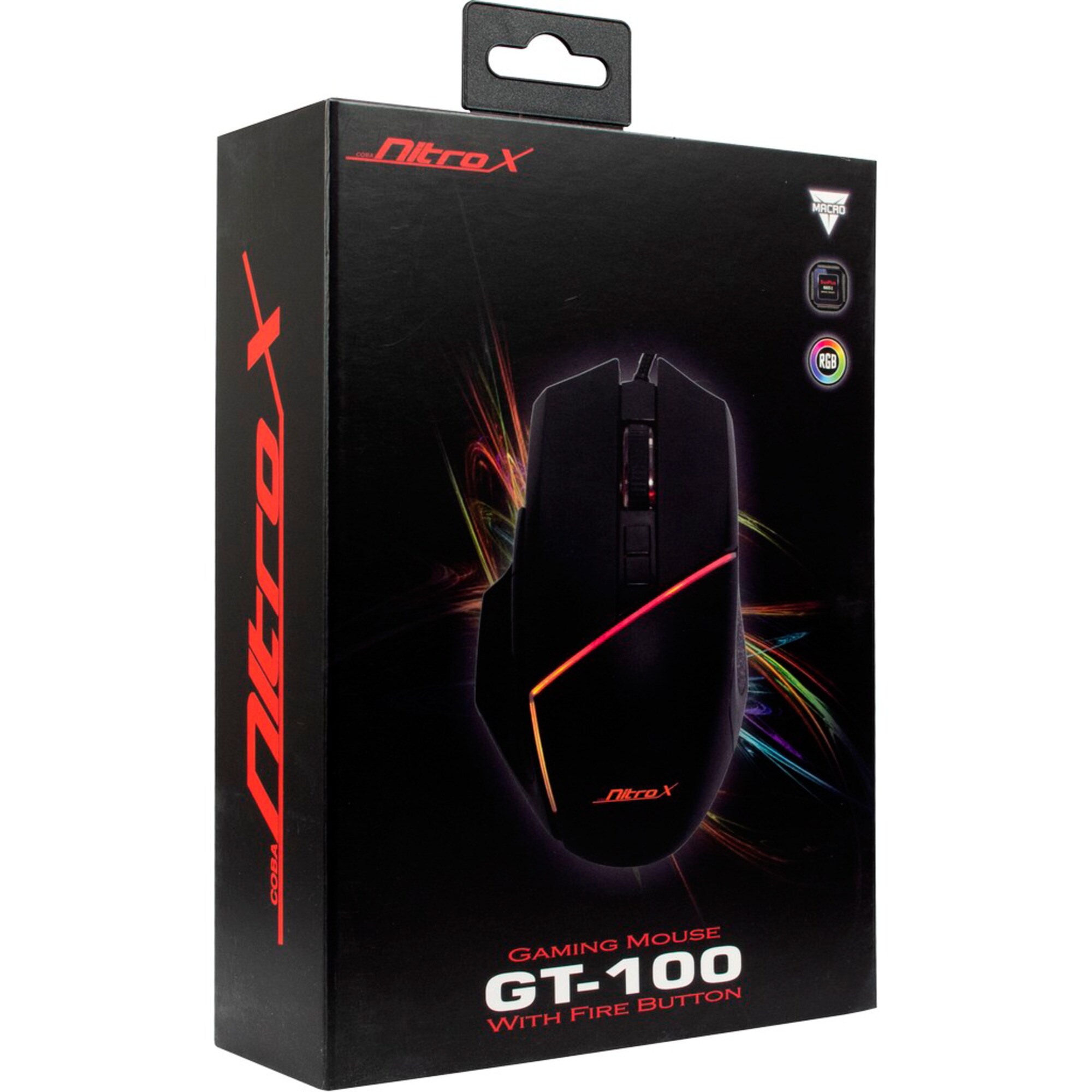 Inter-Tech Gaming-Maus Nitrox GT-100 RGB