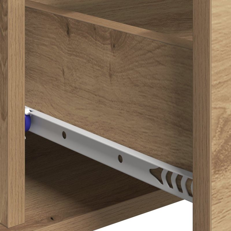 vidaXL - Dressoir - Eikenkleurig - Bewerkt Hout