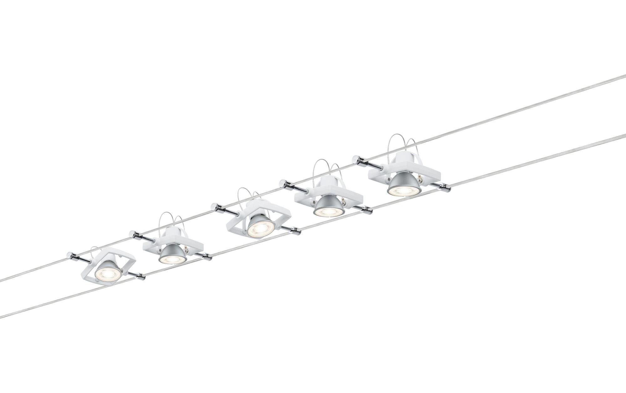 Seilsystem Mac II Basisset GU5.3 max. 5 x 10 WSchienenleuchten