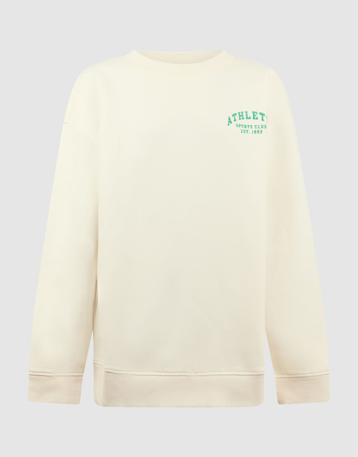 Athletic Artwork Sweater Gebroken Wit