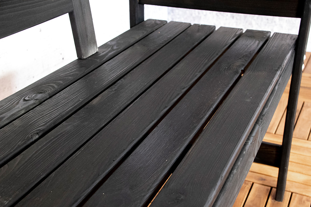 Sens-Line - Friesen bench 113cm - 2-zits - Zwart