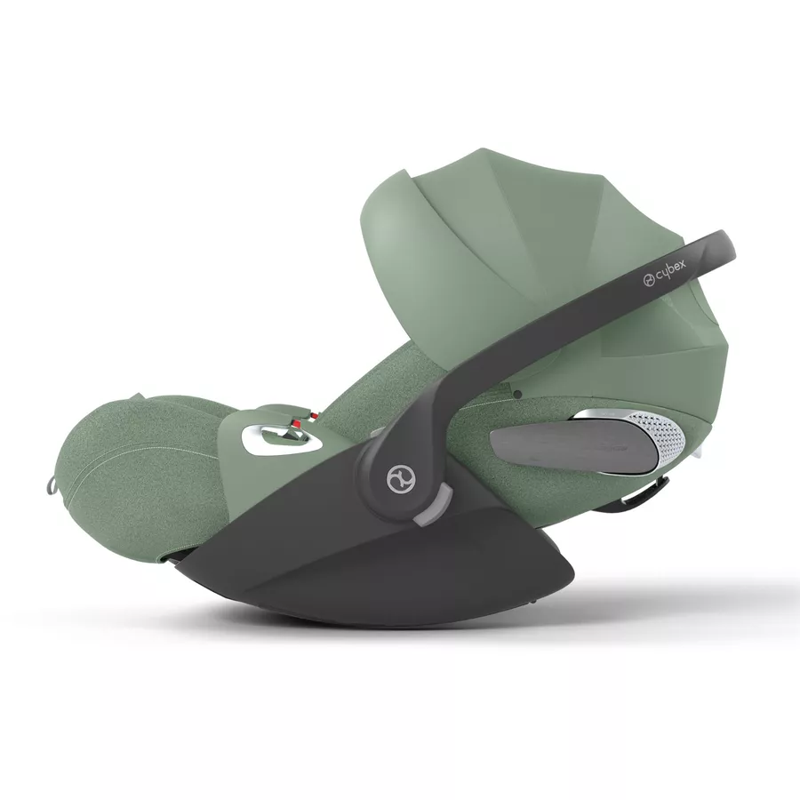 cybex PLATINUM Buggy Coya Matt Black Mirage Grey inklusive Babyschale Cloud T I-Size Plus Leaf Green  und Adapter