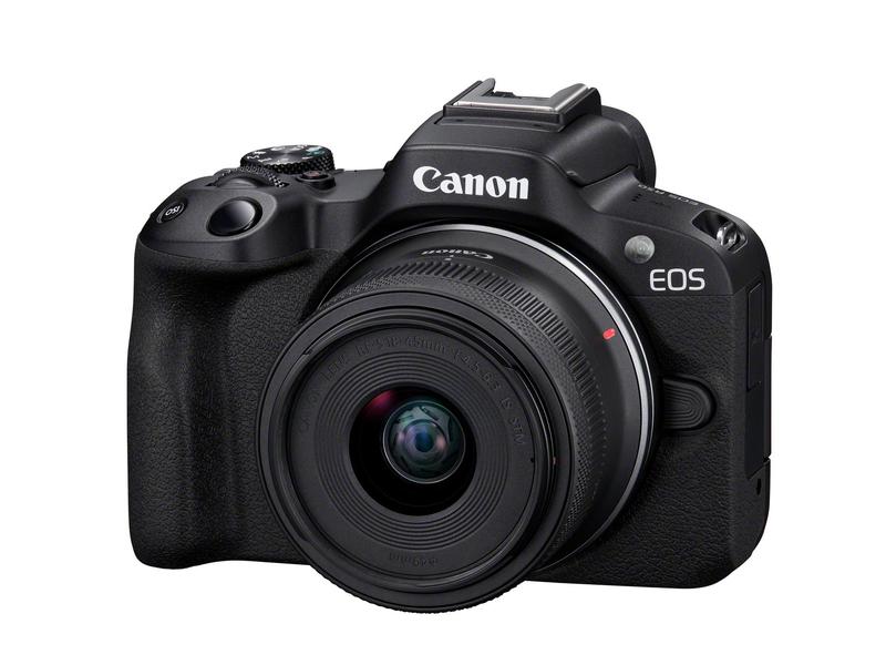 Canon Fotokamera EOS R50 Kit RF-S 18-45 Schwarz Perfekte Einstieg in die EOS R Reihe für aktive Content Creator