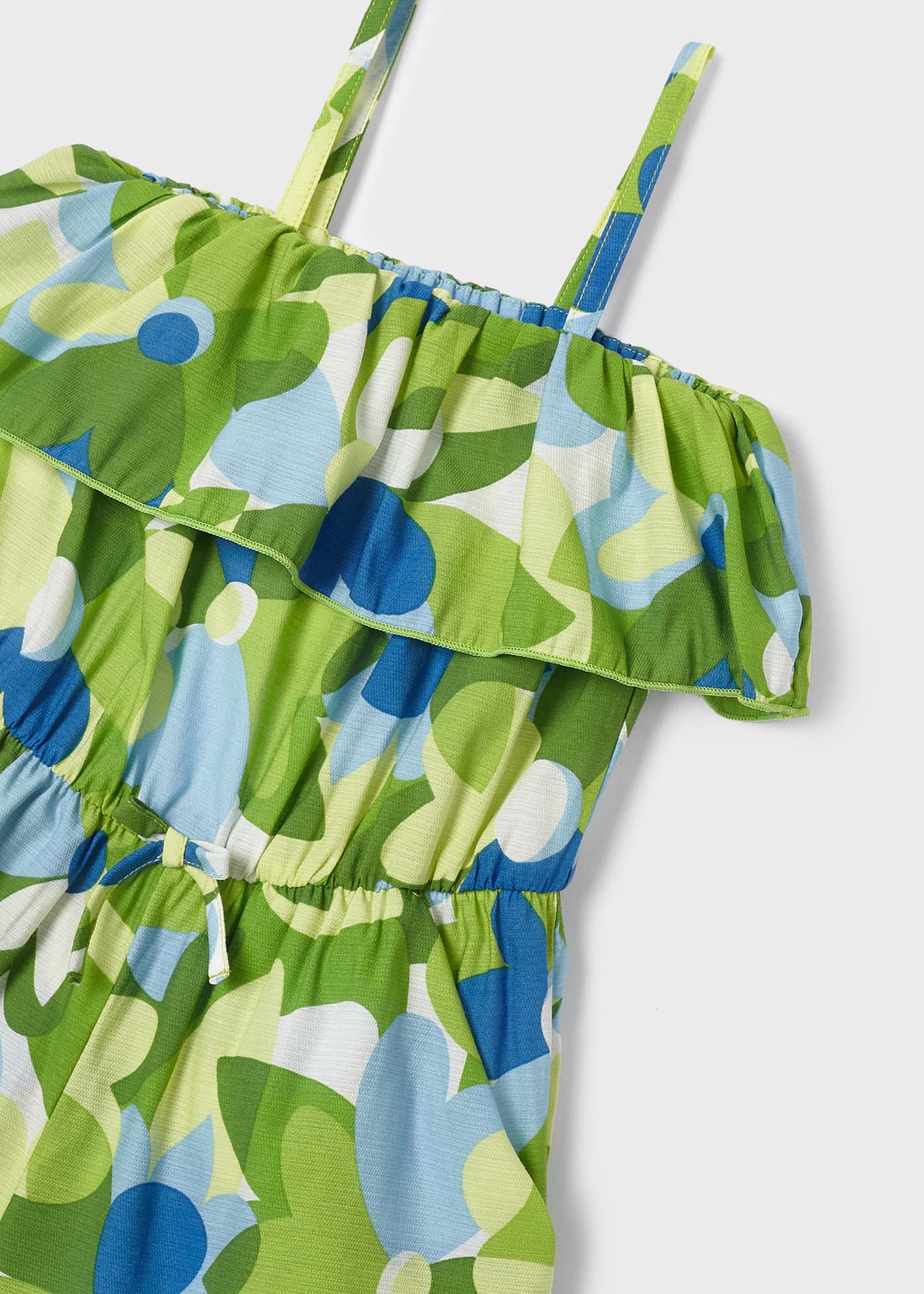 Macacão curto estampado para meninas