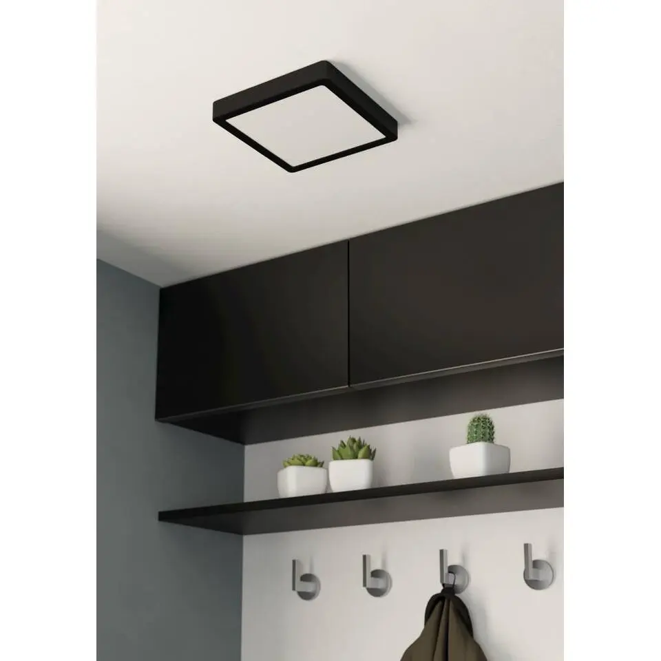 EGLO Fueva 5 Plafonnière - LED - 21 cm - Zwart