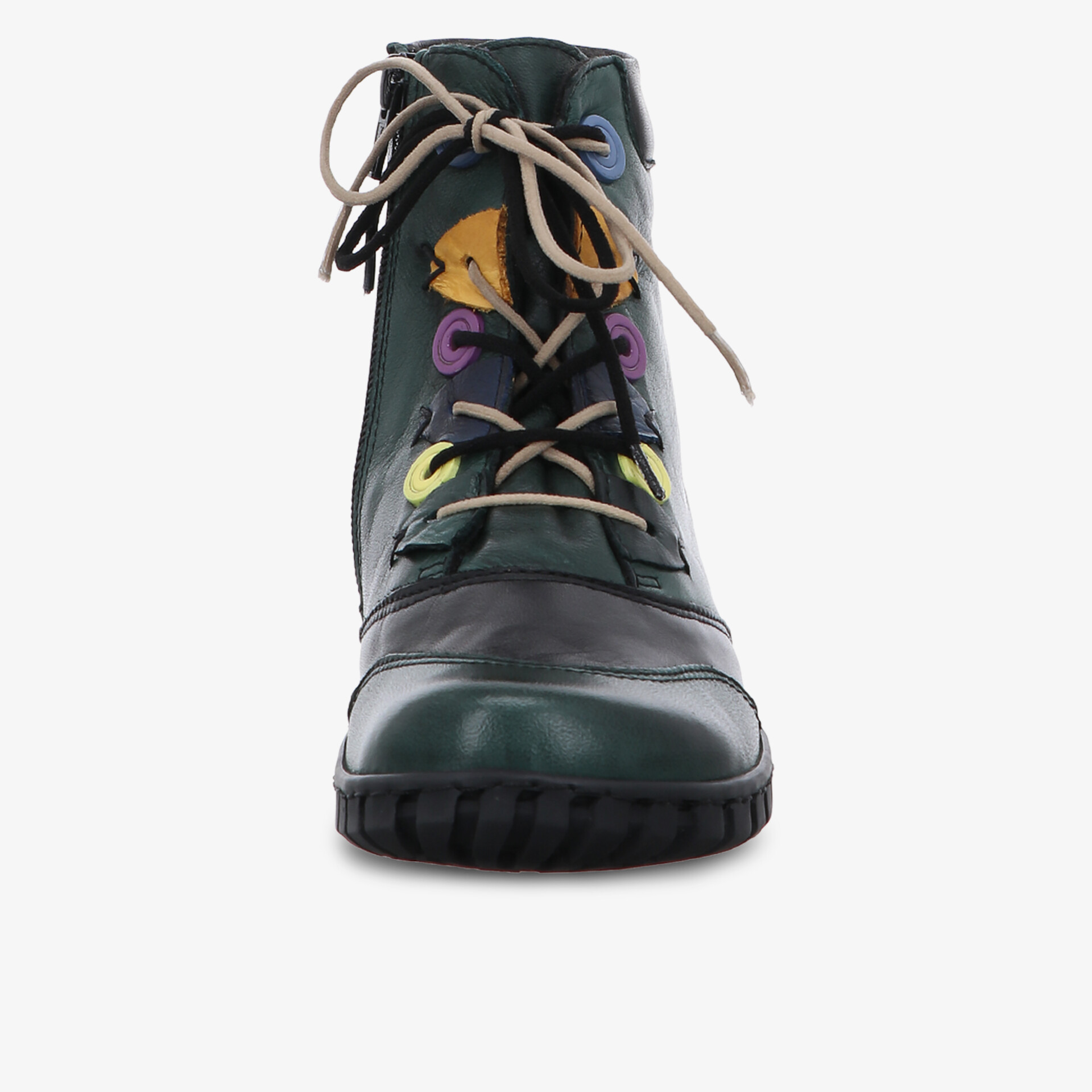 Gemini Damen Schnürstiefeletten grün