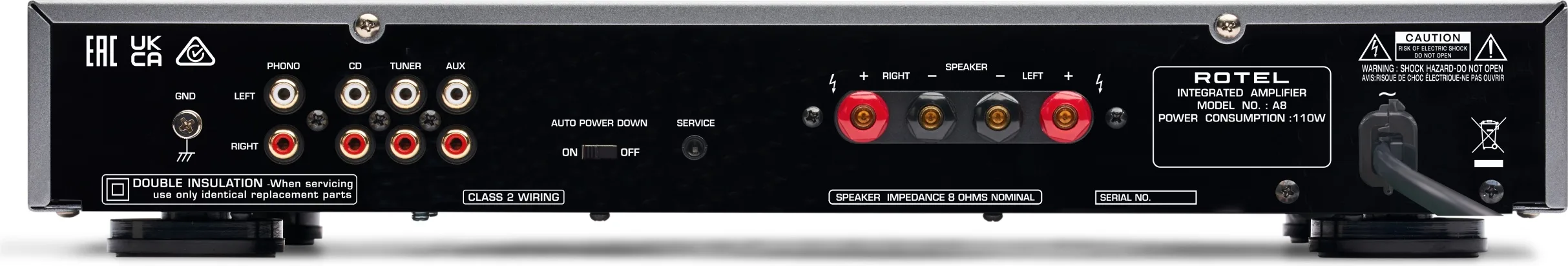 Rotel A-8 Silver Amplis hi-fi stéréo
