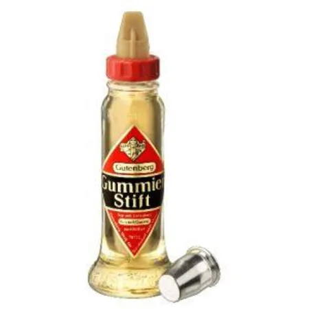 Gutenberg 70728 Kristall-Gummi Klebestift, Glasflasche, 60g