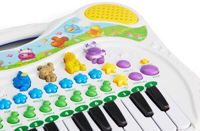 Cloudberry Castle Piano med Lys Dyr