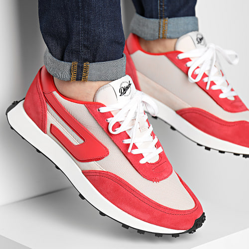 Baskets Racer LC Y02873 Racing Red Whisper Pink Poppy Red
