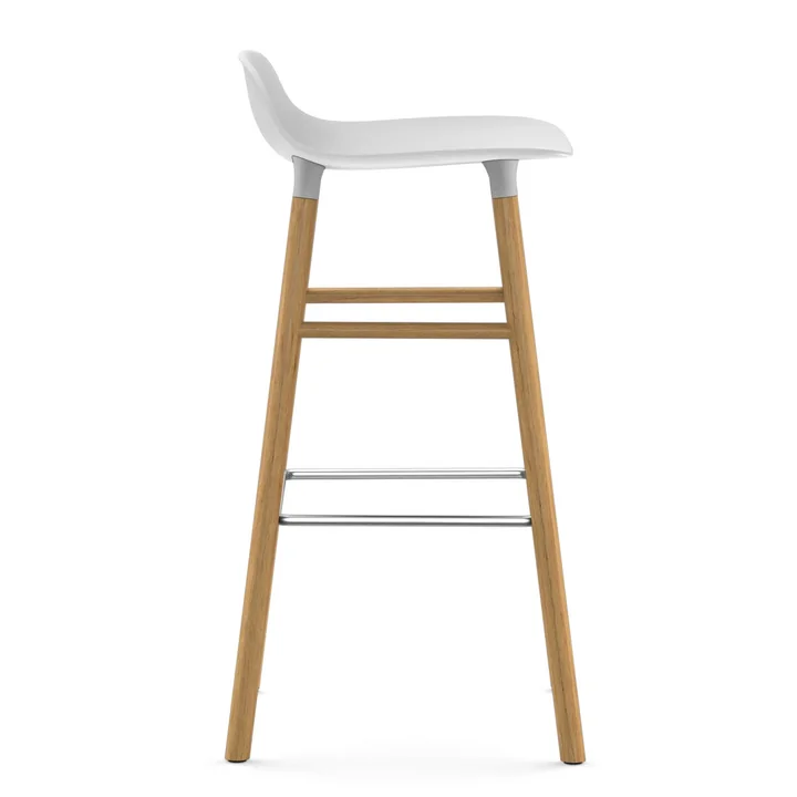 Normann Copenhagen - Form Barhocker 75 cm, Gestell Walnuss / schwarz