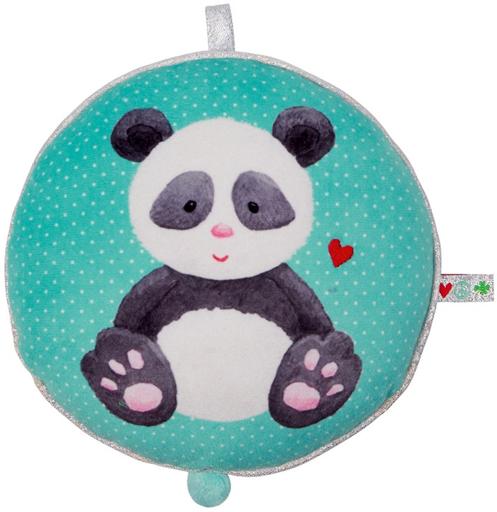Spieluhr BABY GLÜCK – PANDA in türkis/grau