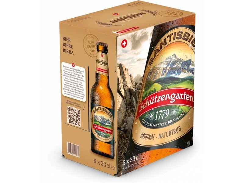 Schützengarten Bier Säntisbier 6 x 0.33 l Naturtrübes Bier aus der Schweiz