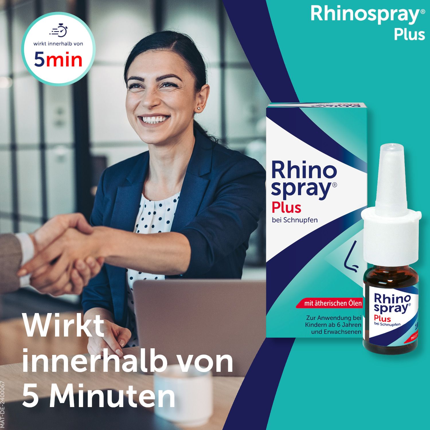 Rhinospray Plus Nasenspray bei Schnupfen & verstopfter Nase