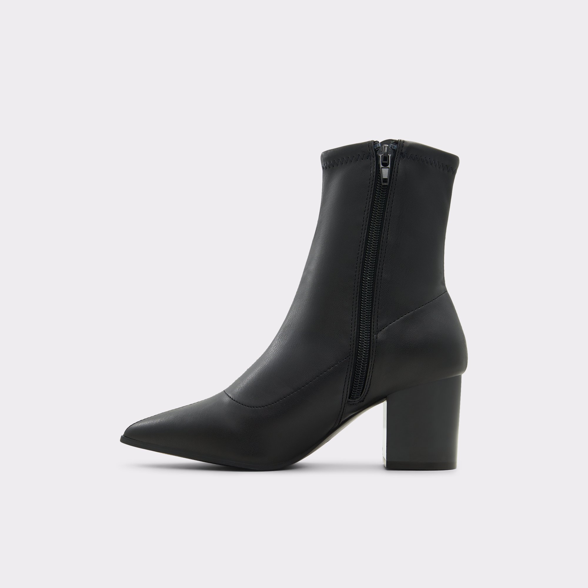 Priella Black Synthetic Stretch Women Ankle boots