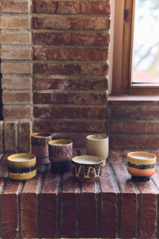 HKliving 70's Ceramic geurkaars Ø5,5 Tulum