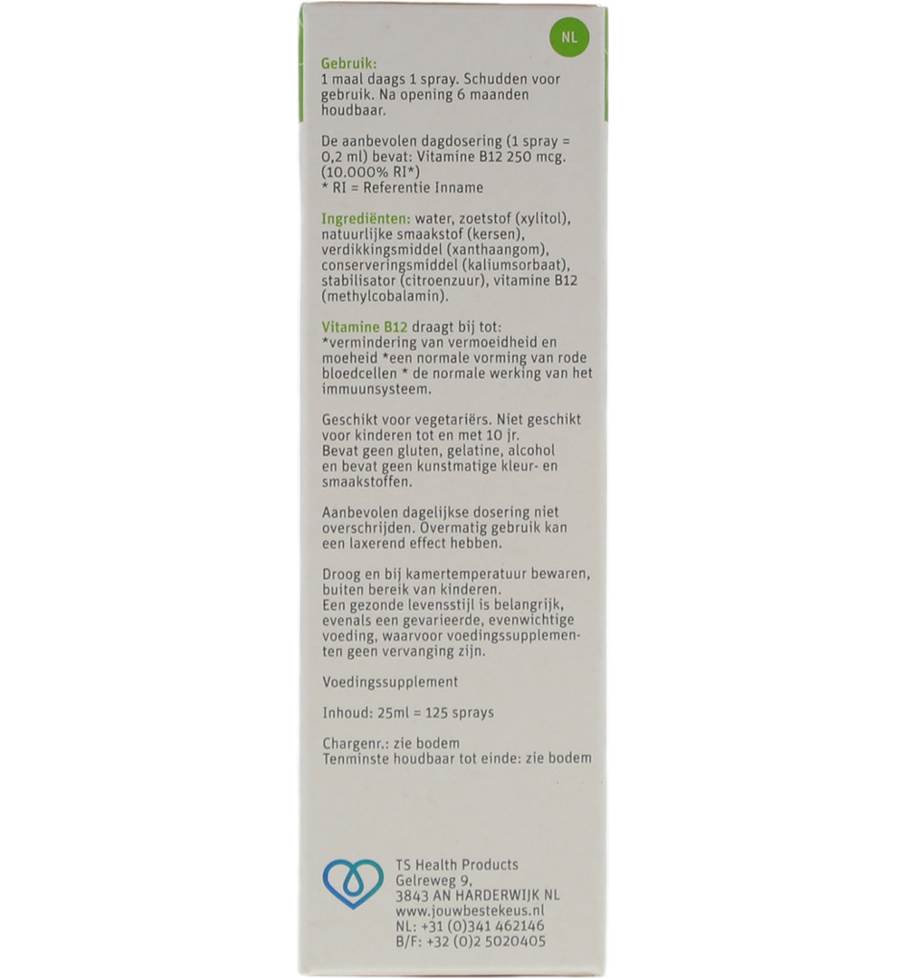 TS Choice Vitaminespray vitamine B12 bio (25 ml)