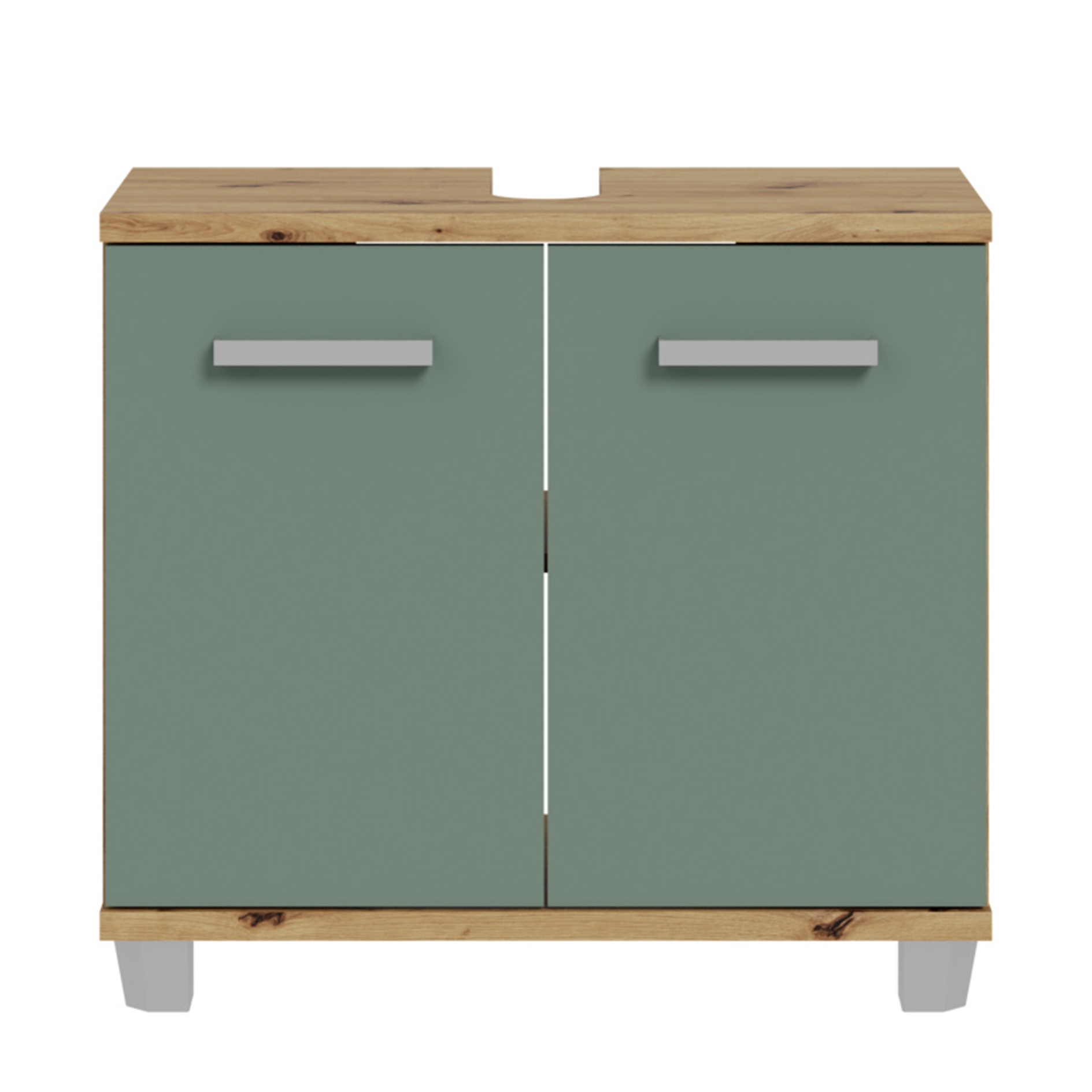 Waschbeckenunterschrank - Artisan Eiche - salbei - 69 cm
