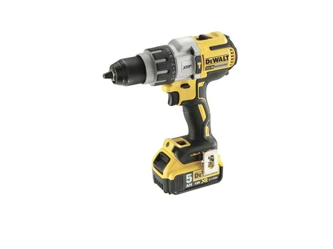 DeWALT DCD996P2-QW - Hammerbor/skruemaskine - ledningfri - 820 W - 3-hastigheders - nøgleløs borepatron 13 mm - 95 N·m - 2 batterier - 18 V