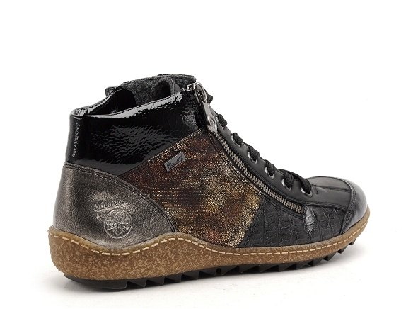 Rieker boots bottine plates femme l7541 noir