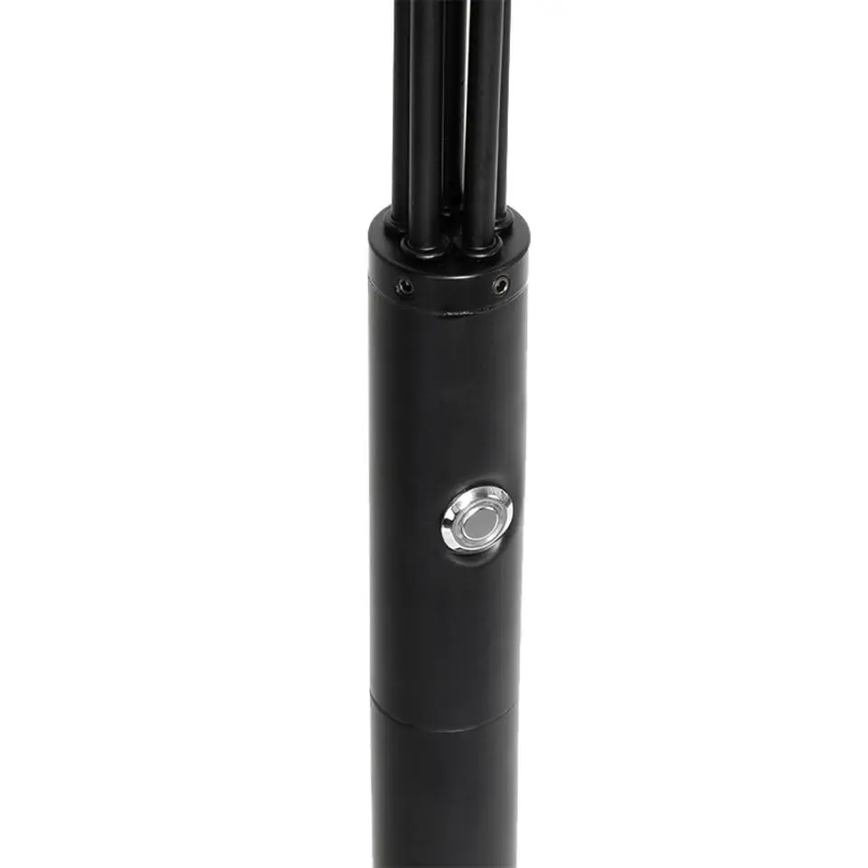 Qazqa vloerlampen sixties zwart geïntegreerde led