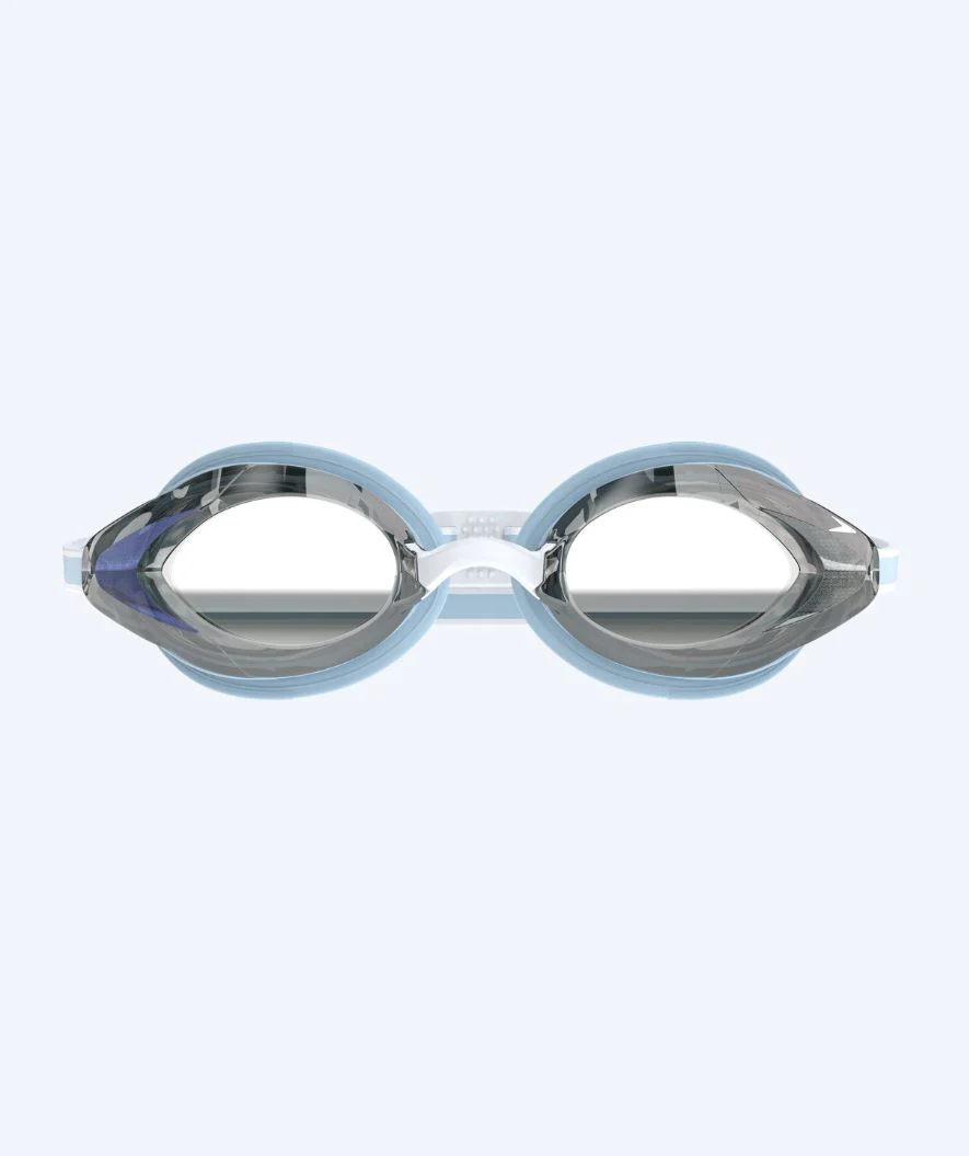 Speedo Elite svømmebriller til damer - Vanquisher 3.0 Mirrored - Lyseblå/sølv