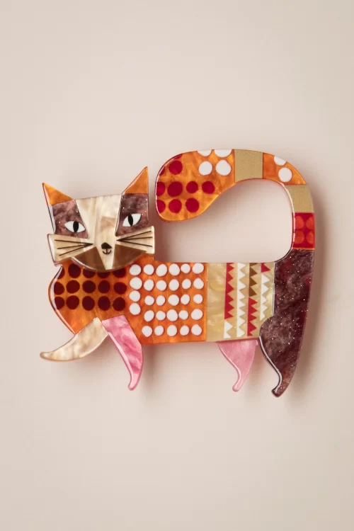 Erstwilder A Cat Named Purr broche