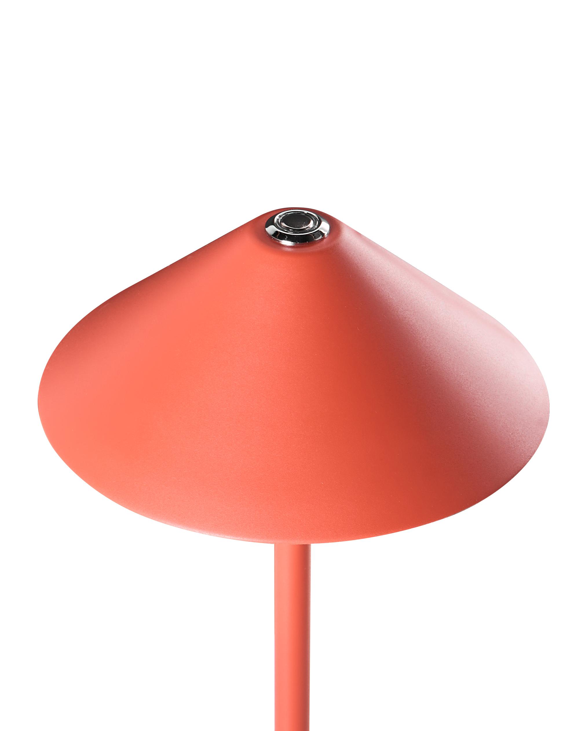 LED draadloze tafellamp MODJO met dimmer Metaal Rood