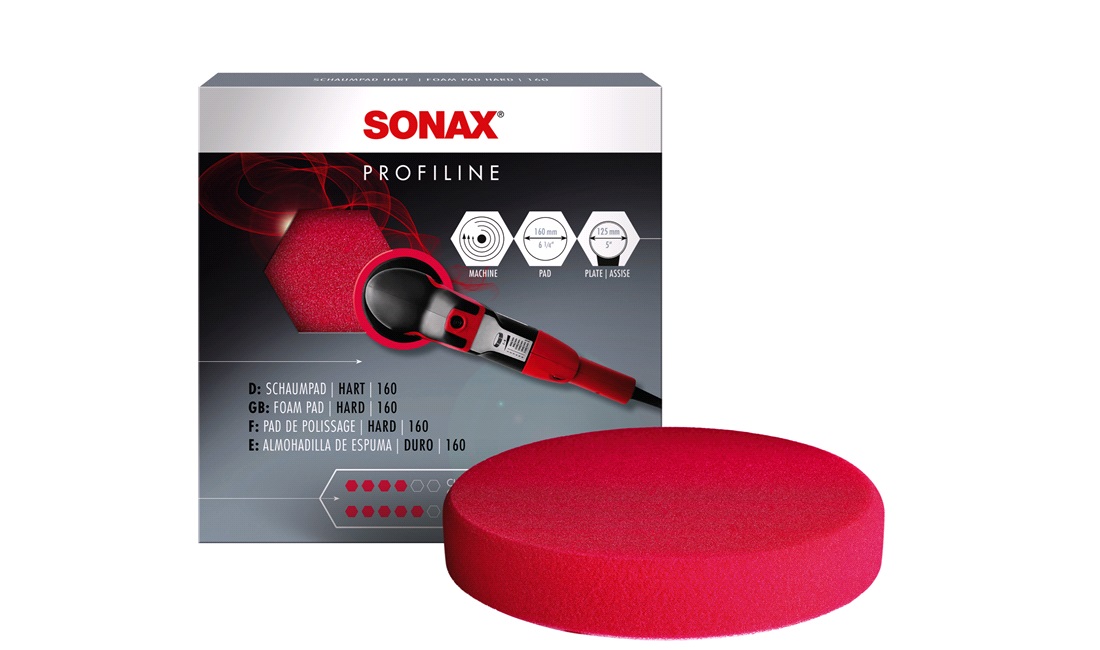 SONAX Polerskive Rød Ø160 Grov
