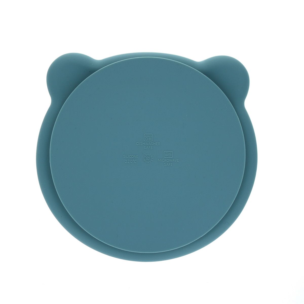 Assiette ours silicone bleu ciel Pause goûter