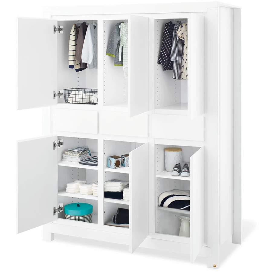 Pinolino Kleiderschrank Milk 6-türig