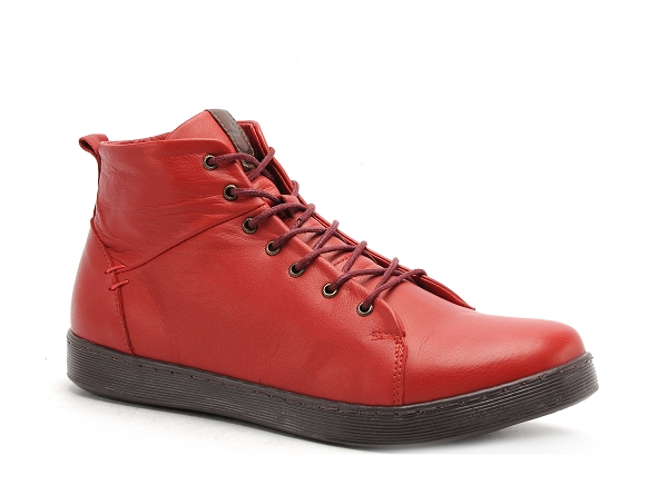 Andrea conti boots bottine plates femme 0342804 rouge