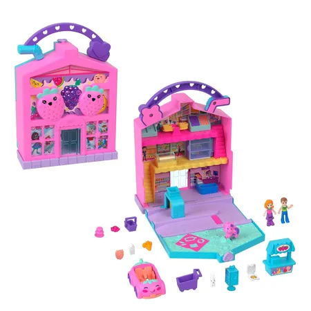 Mattel Polly Pocket Pollyville Lebensmittelmarkt