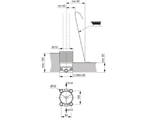Ideal Standard inbouwkast MELANGE TONIC II A6133NU