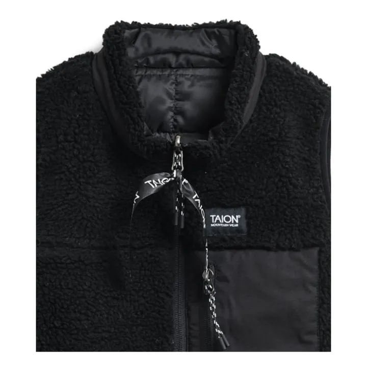 Taion Doudoune Sans Manches Réversible Down x Boa Mountain | Noir