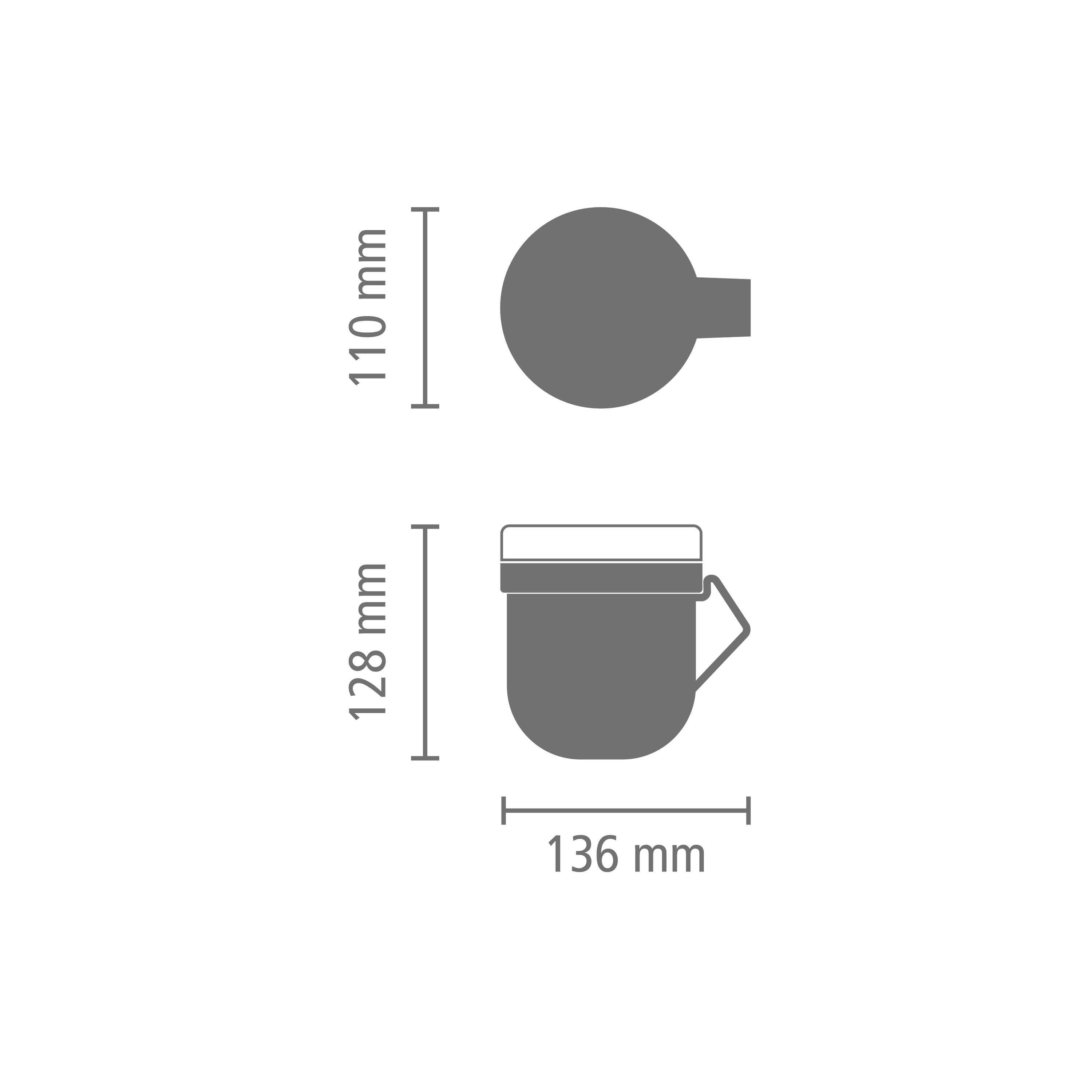 Brabantia Make & Take Soepbeker to Go 0,6 L - Magnetron - Dark Grey