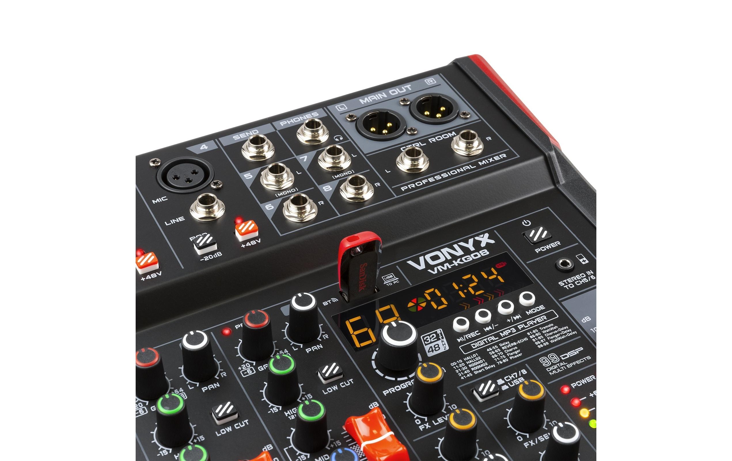 Mischpult VM-KG08<br>Flexibler und effizienter Kompaktmixer