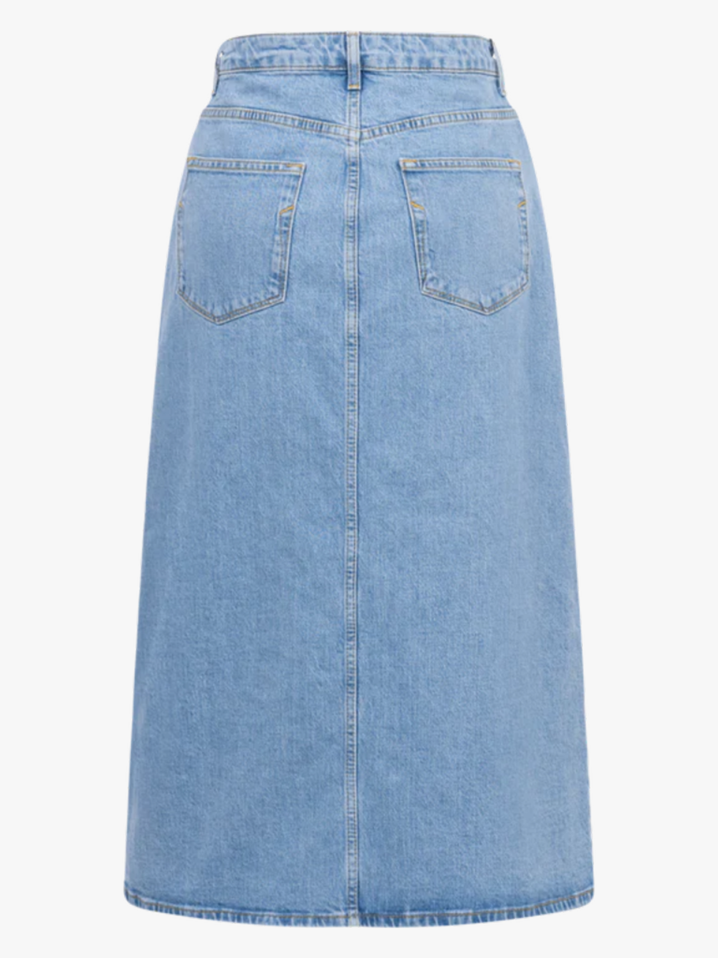 Krista-Gerda High Waist Light Blue Maxi Skirt