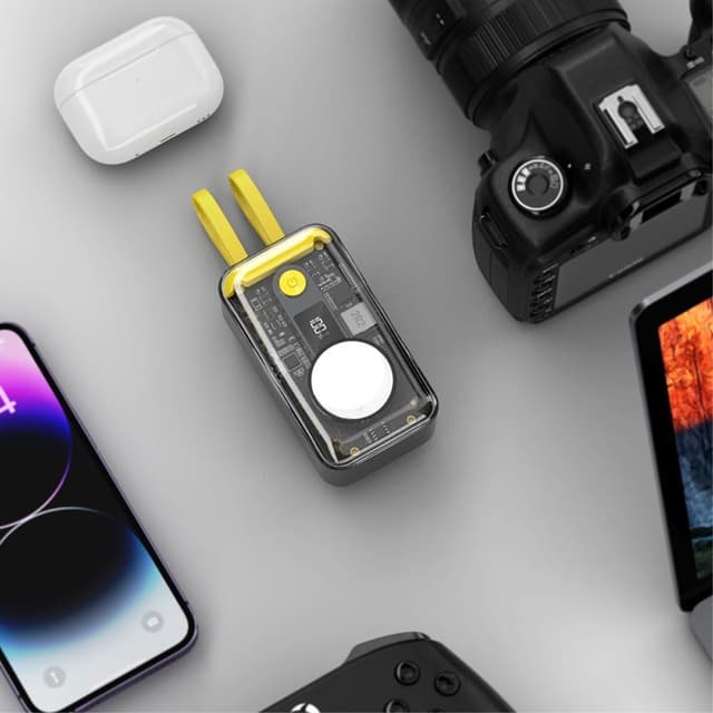 4-i-1 CyberPunk 10000mAh Powerbank 22.5W hurtig opladning