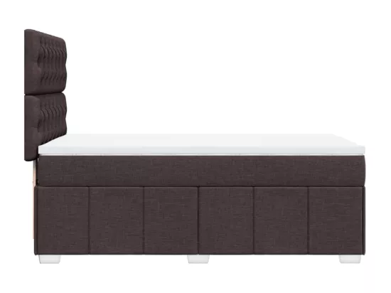 Sommier tapissier avec matelas Marron foncé 90x200 cm