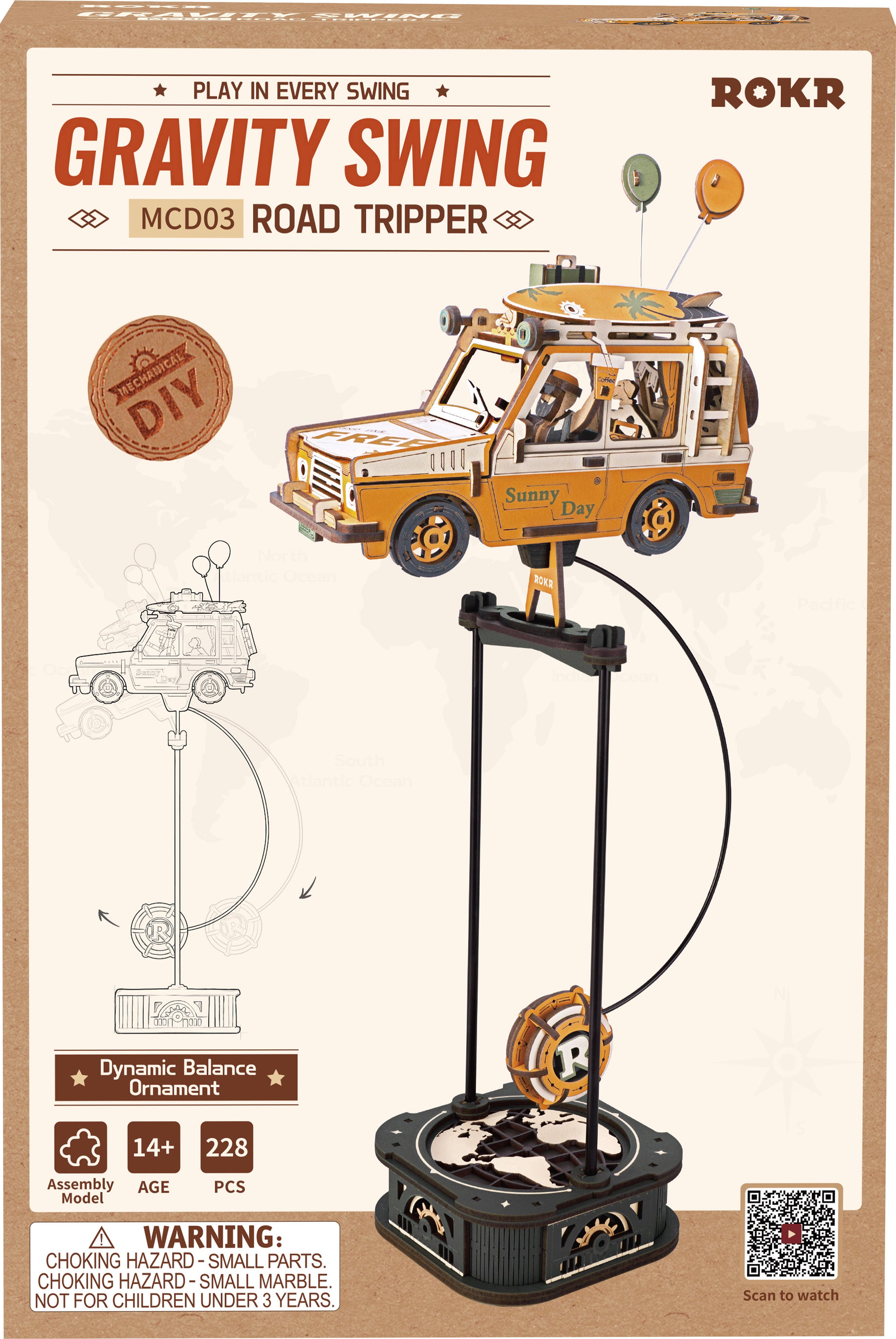 ROKR  Road Tripper    3D Holzpuzzle: Einfach losfahren & Leben genießen