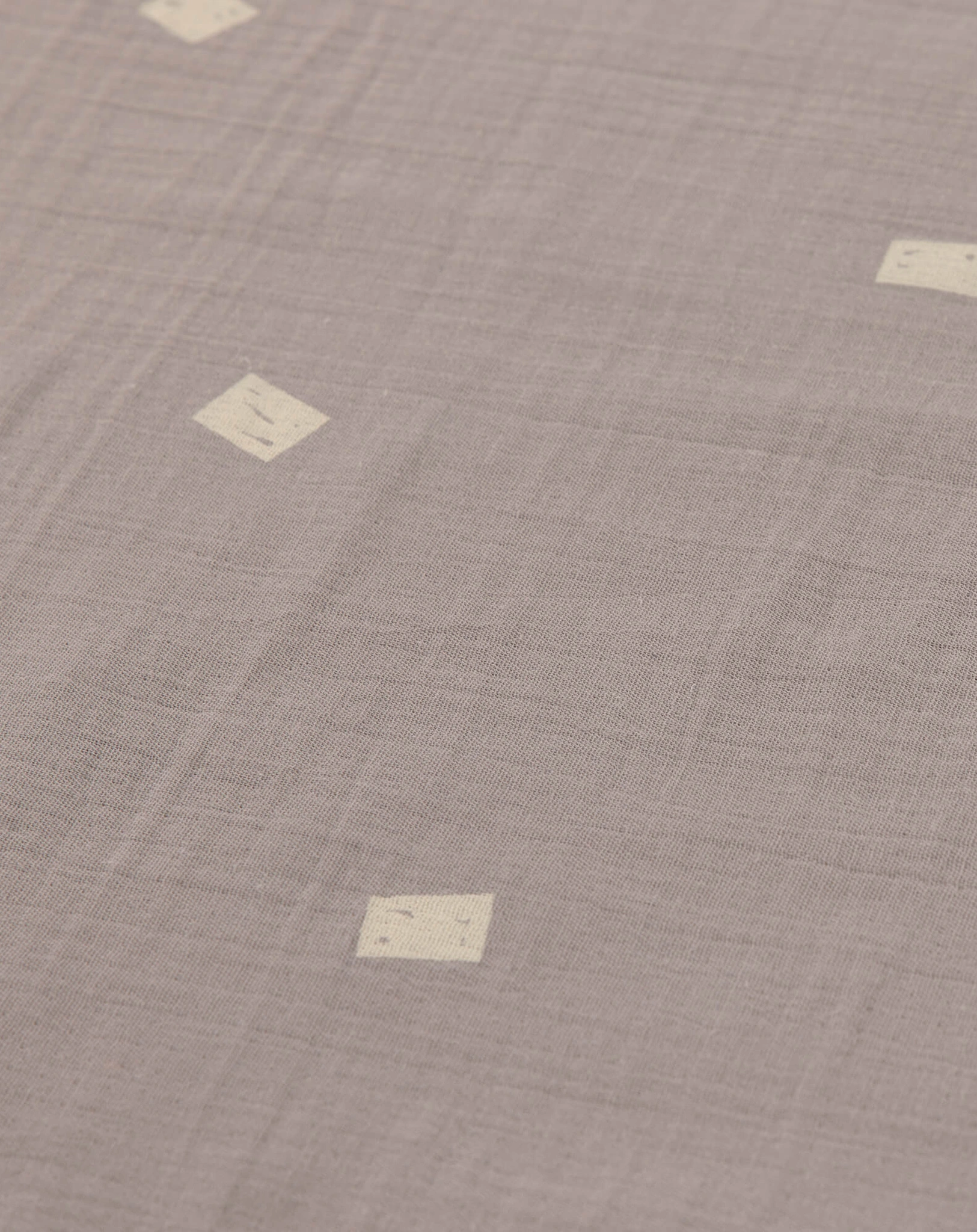 Babydecke MUSLIN - SPOTS (75x100) in taupe