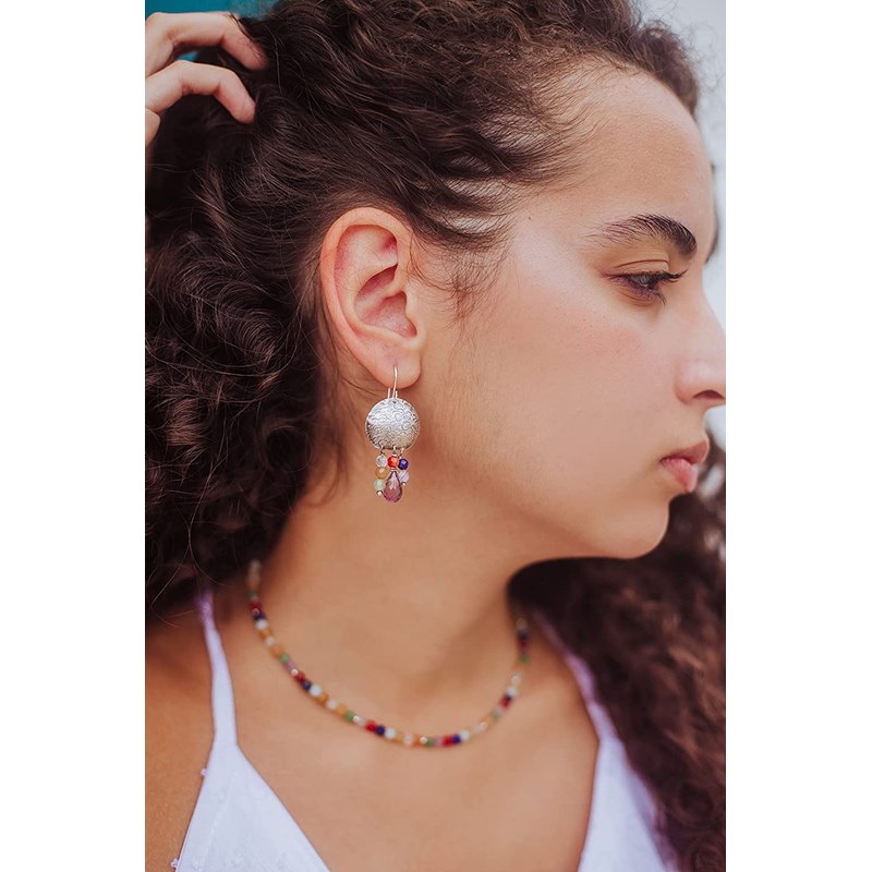 Boucles D'Oreilles Ethniques Salvador Argent 925