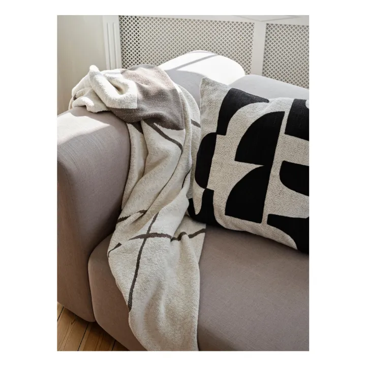 Broste Copenhagen Housse de coussin Mundo | Noir